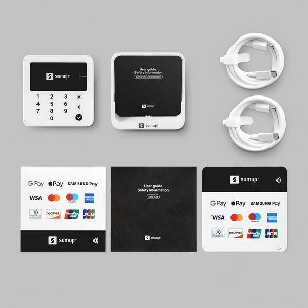 SumUp Solo Lite lecteur de cartes à puce Batterie Blanc