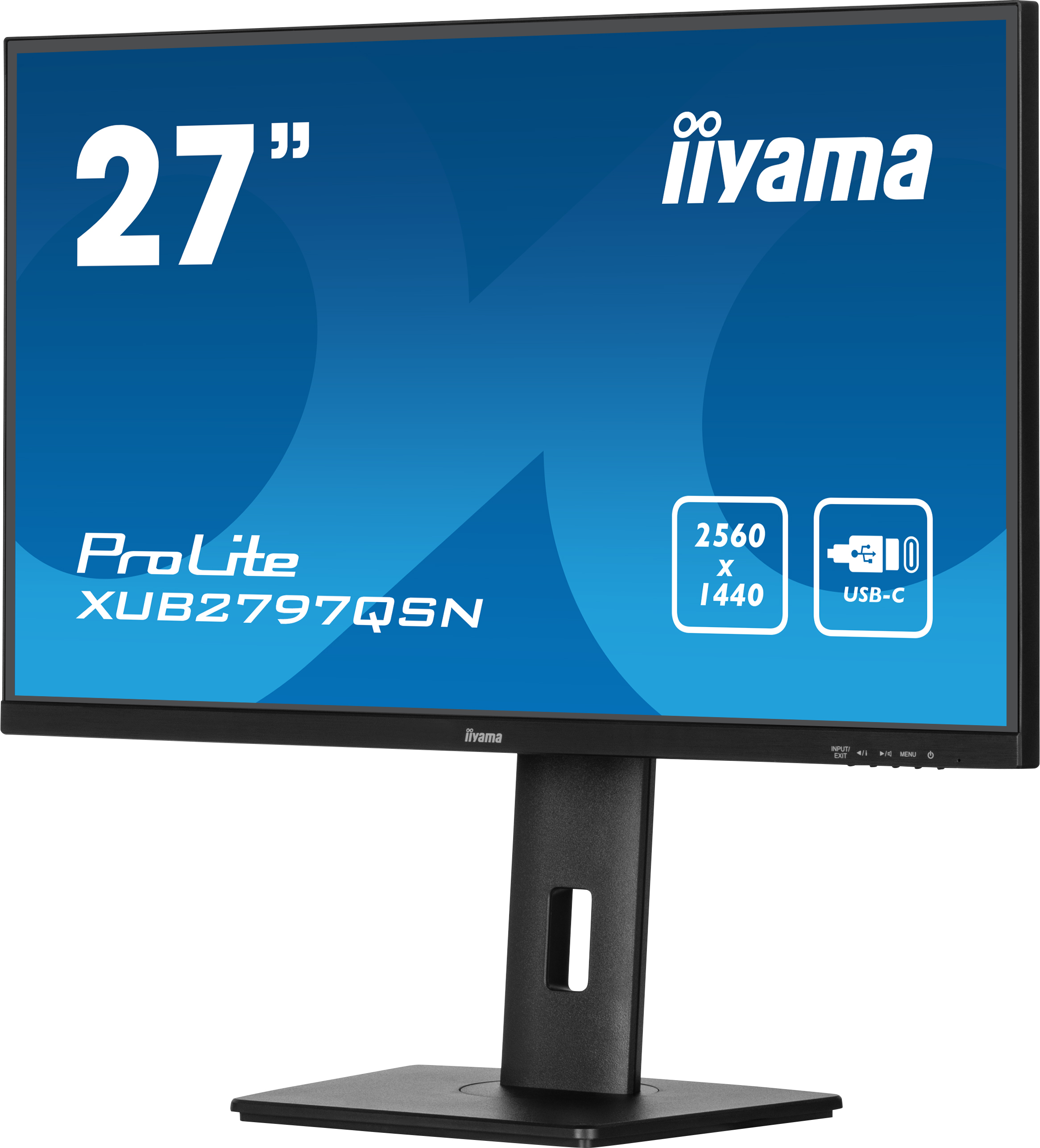 iiyama ProLite XUB2797QSN-B2 écran plat de PC 68,6 cm (27") 2560 x 1440 pixels 2K Ultra HD LED Noir