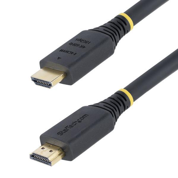 StarTech.com Câble HDMI Haut Débit de 7m Certifié Premium, 4K 60Hz/1440p 144Hz, HDR10/HDCP 2.2/ARC, 18Gbps, Cordon HDMI 2.0 UHD pour TV/Moniteur/Affichage, Gaine TPE