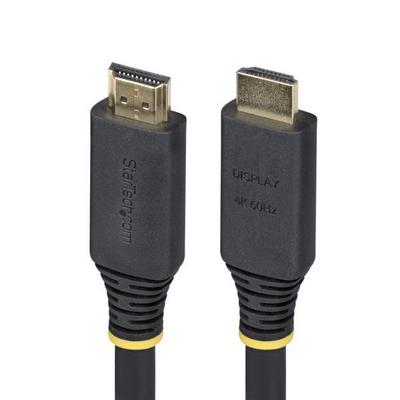 StarTech.com Câble HDMI Haut Débit Actif de 10m, 4K 60Hz/1440p 144Hz, HDR10/HDCP 2.2/ARC, 18Gbps, Cordon HDMI, UHD HDMI 2.0 pour TV/Moniteur/Écran, Gaine TPE