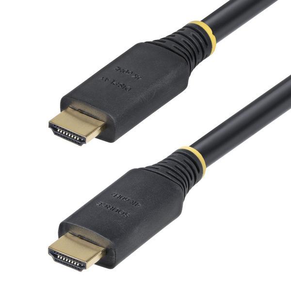 StarTech.com Câble HDMI Haut Débit Actif de 10m, 4K 60Hz/1440p 144Hz, HDR10/HDCP 2.2/ARC, 18Gbps, Cordon HDMI, UHD HDMI 2.0 pour TV/Moniteur/Écran, Gaine TPE