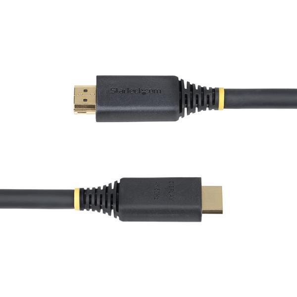 StarTech.com Câble HDMI Haut Débit Actif de 10m, 4K 60Hz/1440p 144Hz, HDR10/HDCP 2.2/ARC, 18Gbps, Cordon HDMI, UHD HDMI 2.0 pour TV/Moniteur/Écran, Gaine TPE