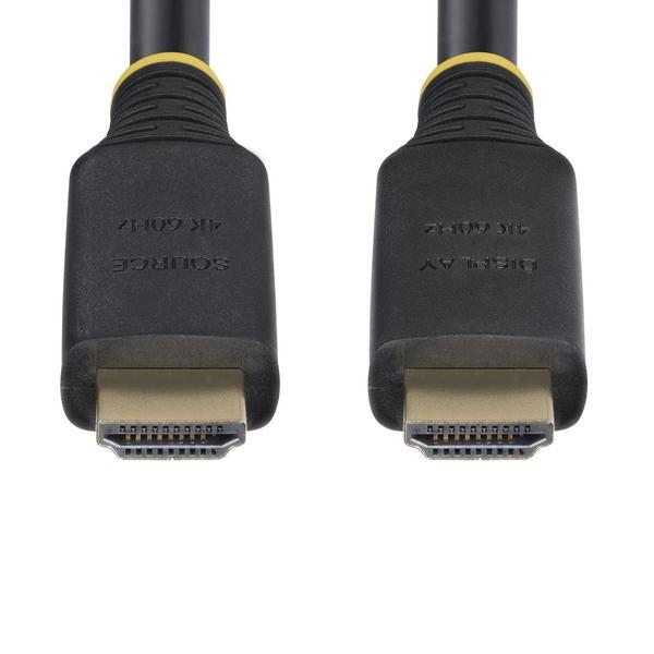StarTech.com Câble HDMI Haut Débit Actif de 10m, 4K 60Hz/1440p 144Hz, HDR10/HDCP 2.2/ARC, 18Gbps, Cordon HDMI, UHD HDMI 2.0 pour TV/Moniteur/Écran, Gaine TPE