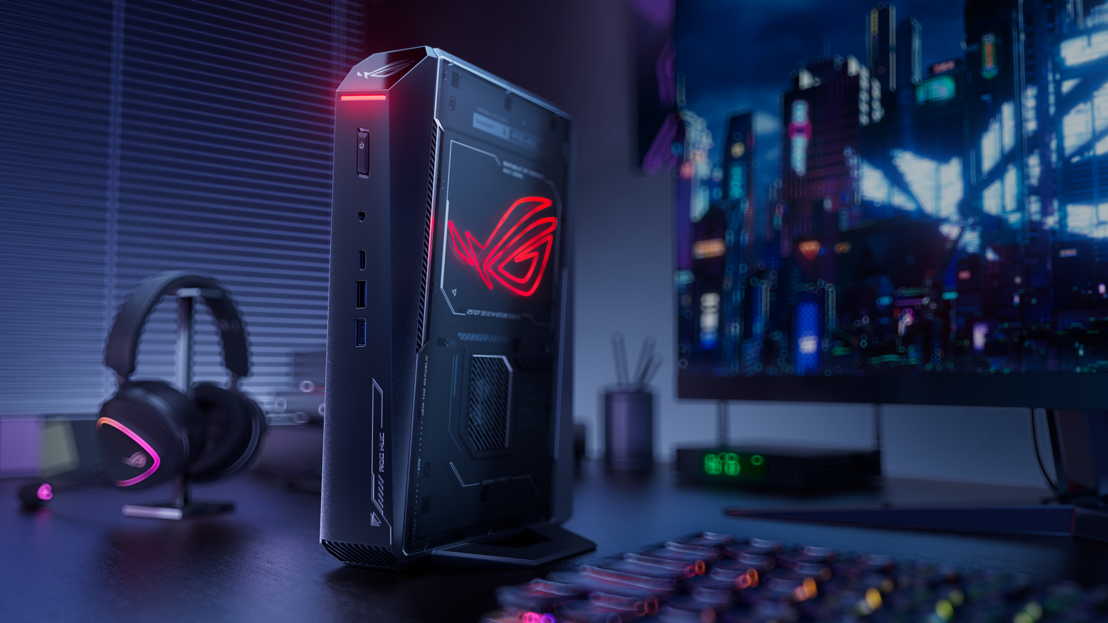 ASUS ROG NUC RNUC15JNK9X389A2 Intel Core Ultra 9 32 Go DDR5-SDRAM 1 To SSD NVIDIA GeForce RTX 5070 Ti Windows 11 Home USFF Mini PC Noir