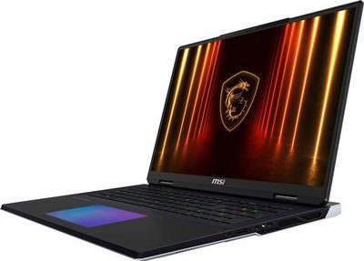 MSI Titan 18 HX AI A2XWIG-402FR Intel Core Ultra 9 285HX Ordinateur portable 45,7 cm (18") UHD+ 64 Go DDR5-SDRAM 6 To SSD NVIDIA GeForce RTX 5080 Wi-Fi 7 (802.11be) Windows 11 Pro Noir