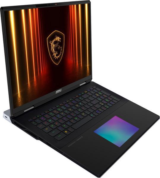 MSI Titan 18 HX AI A2XWIG-402FR Intel Core Ultra 9 285HX Ordinateur portable 45,7 cm (18") UHD+ 64 Go DDR5-SDRAM 6 To SSD NVIDIA GeForce RTX 5080 Wi-Fi 7 (802.11be) Windows 11 Pro Noir