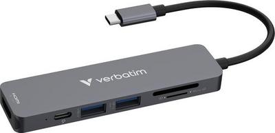 Verbatim 32156 hub & concentrateur USB 3.2 Gen 1 (3.1 Gen 1) Type-C 5000 Mbit/s Gris