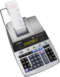 Canon MP1211-LTSC calculatrice Bureau Calculatrice imprimante Argent
