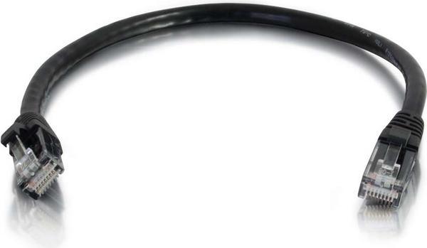 C2G Câble de raccordement réseau Cat6 avec gaine non blindé (UTP) de 1 M - Noir