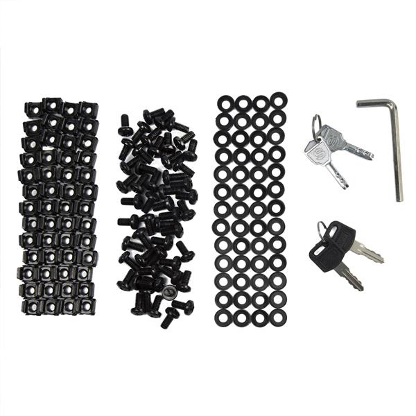 StarTech.com Rack Serveur 42U à 4 Montants, Rack de Données 19" pour Ordinateur / AV / Équipement IT, Rack Serveur avec Roulettes, Armoire Réseau Industrielle Pleine Taille