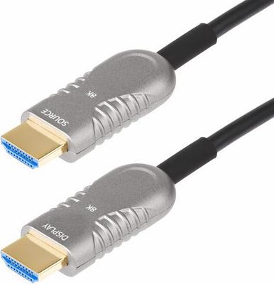 StarTech.com Câble Optique Actif (AOC) HDMI 2.1 Hybride de 15,2m, CMP, Plénum, Câble Fibre Optique HDMI 2.1/2.0 Ultra-Haute Vitesse 8K, 48Gbps, 8K 60Hz/4K 120Hz, HDR10+/FRL/TMDS/eARC