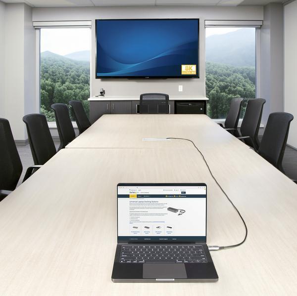 StarTech.com Câble Optique Actif (AOC) HDMI 2.1 Hybride de 15,2m, CMP, Plénum, Câble Fibre Optique HDMI 2.1/2.0 Ultra-Haute Vitesse 8K, 48Gbps, 8K 60Hz/4K 120Hz, HDR10+/FRL/TMDS/eARC