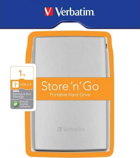 Verbatim Store 'n' Go USB 2.0 Portable Hard Drive 1TB disque dur externe 1 To 5400 tr/min Noir