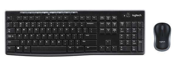 Logitech Wireless Combo MK270 clavier Souris incluse Universel USB AZERTY Français Noir