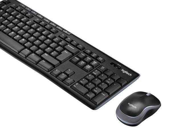 Logitech Wireless Combo MK270 clavier Souris incluse Universel USB AZERTY Français Noir