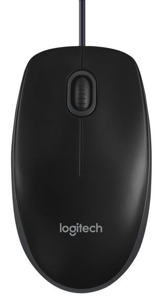 Logitech B100 souris Bureau Ambidextre USB Type-A Optique 800 DPI