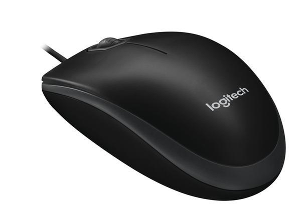 Logitech B100 souris Bureau Ambidextre USB Type-A Optique 800 DPI