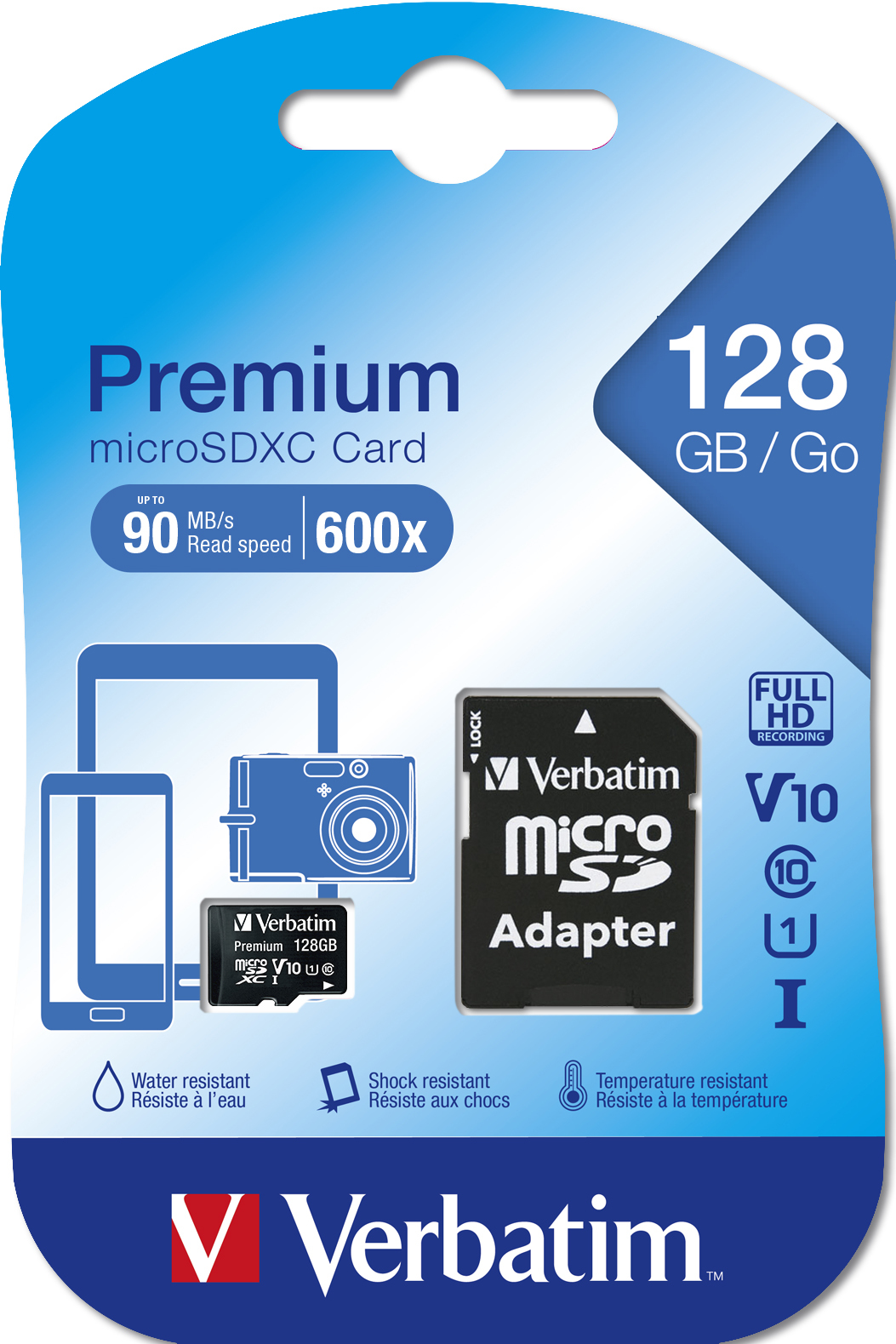 Verbatim Premium 128 Go MicroSDXC UHS-I Classe 10