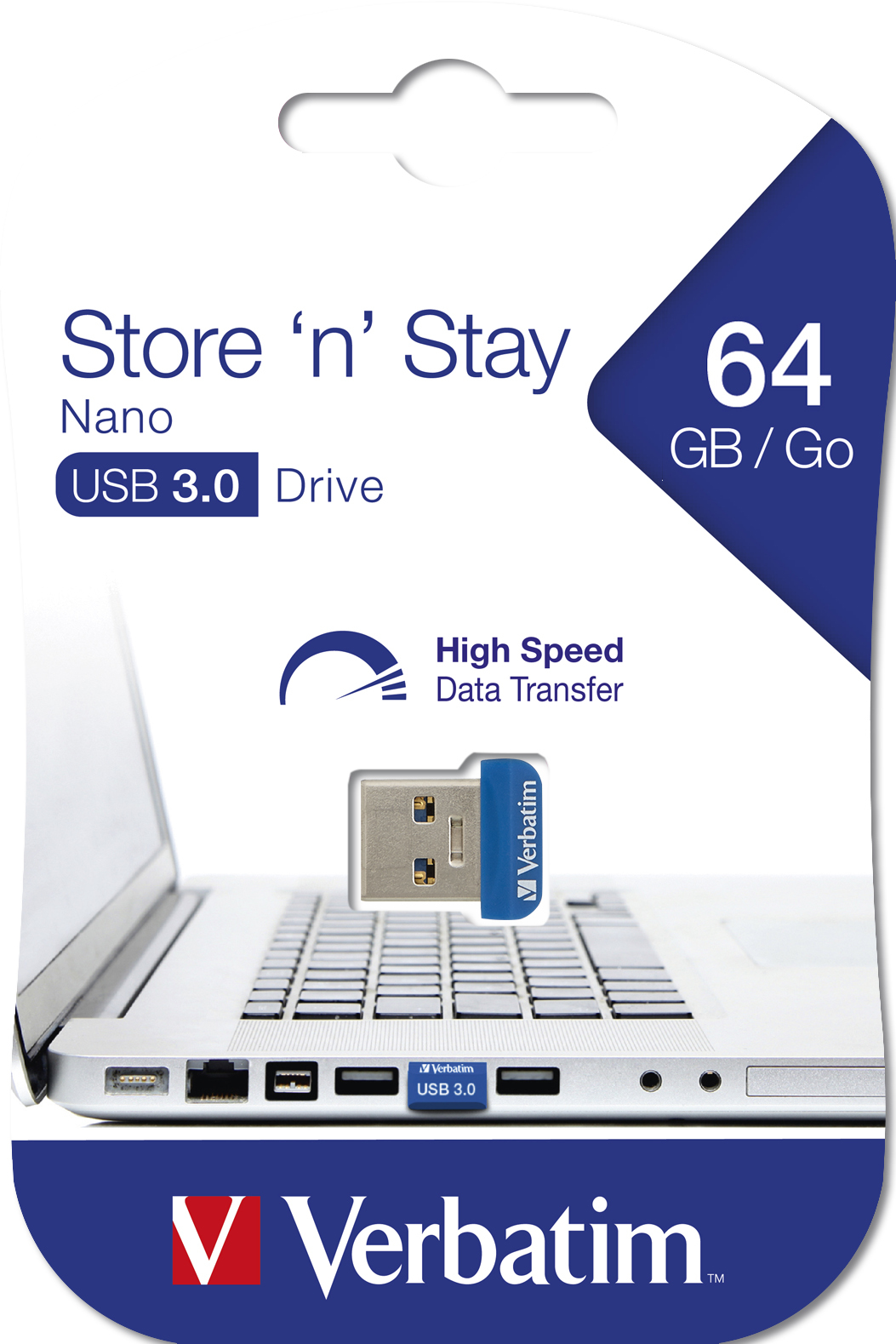 Verbatim Clé NANO USB 3.0 Store 'n' Stay 64 Go