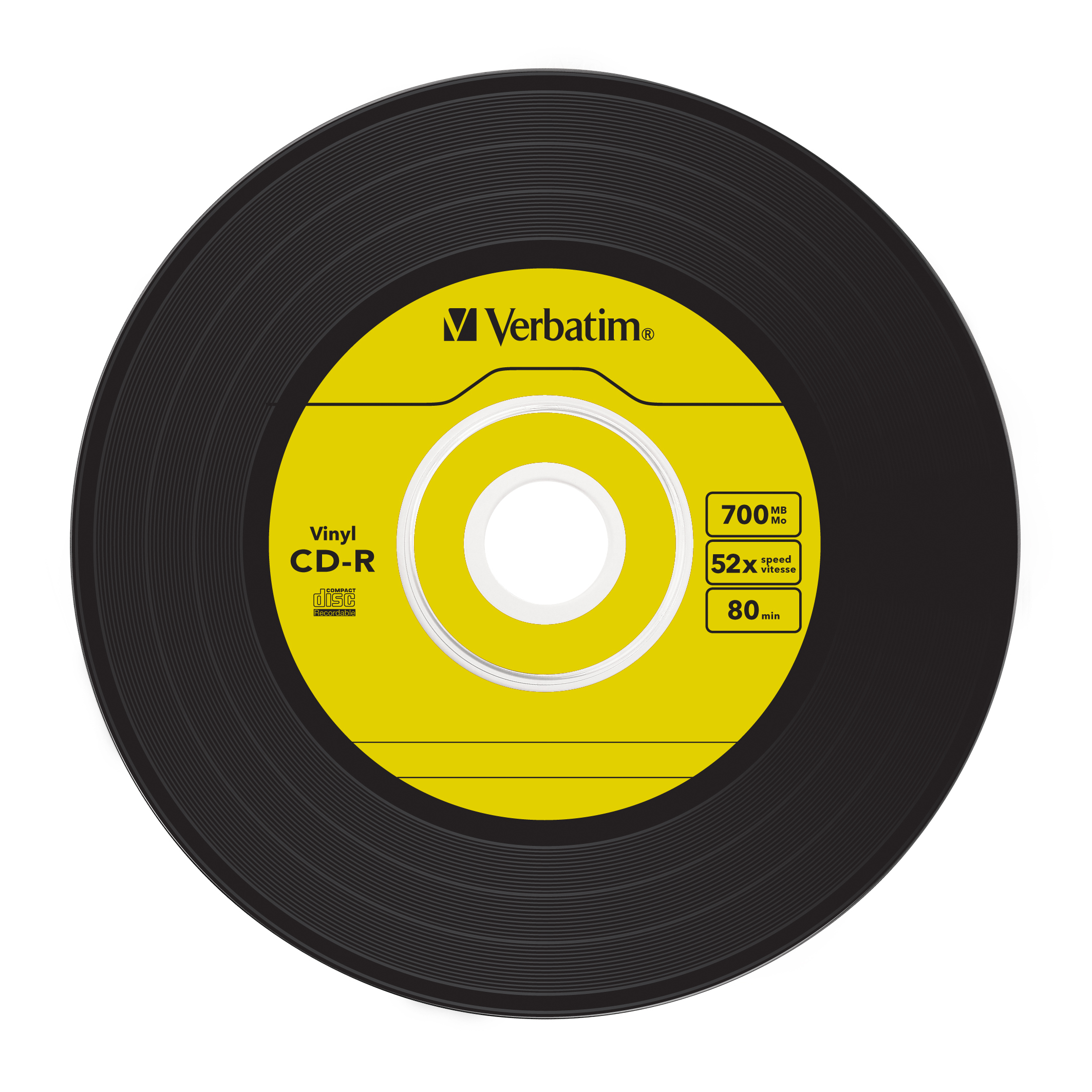 Verbatim CD-R AZO Data Vinyl 700 Mo 52x 10 pièce(s)