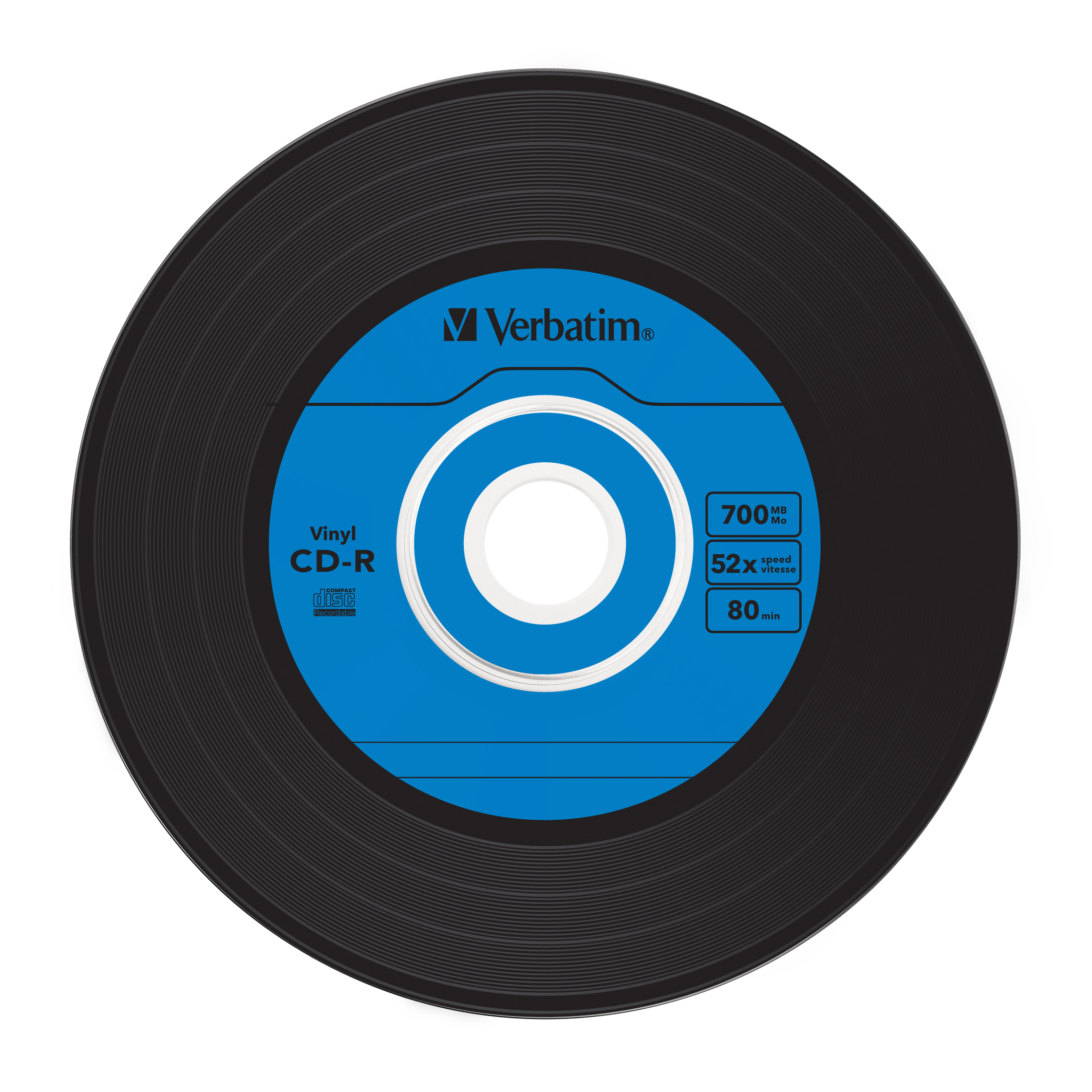 Verbatim CD-R AZO Data Vinyl 700 Mo 52x 10 pièce(s)