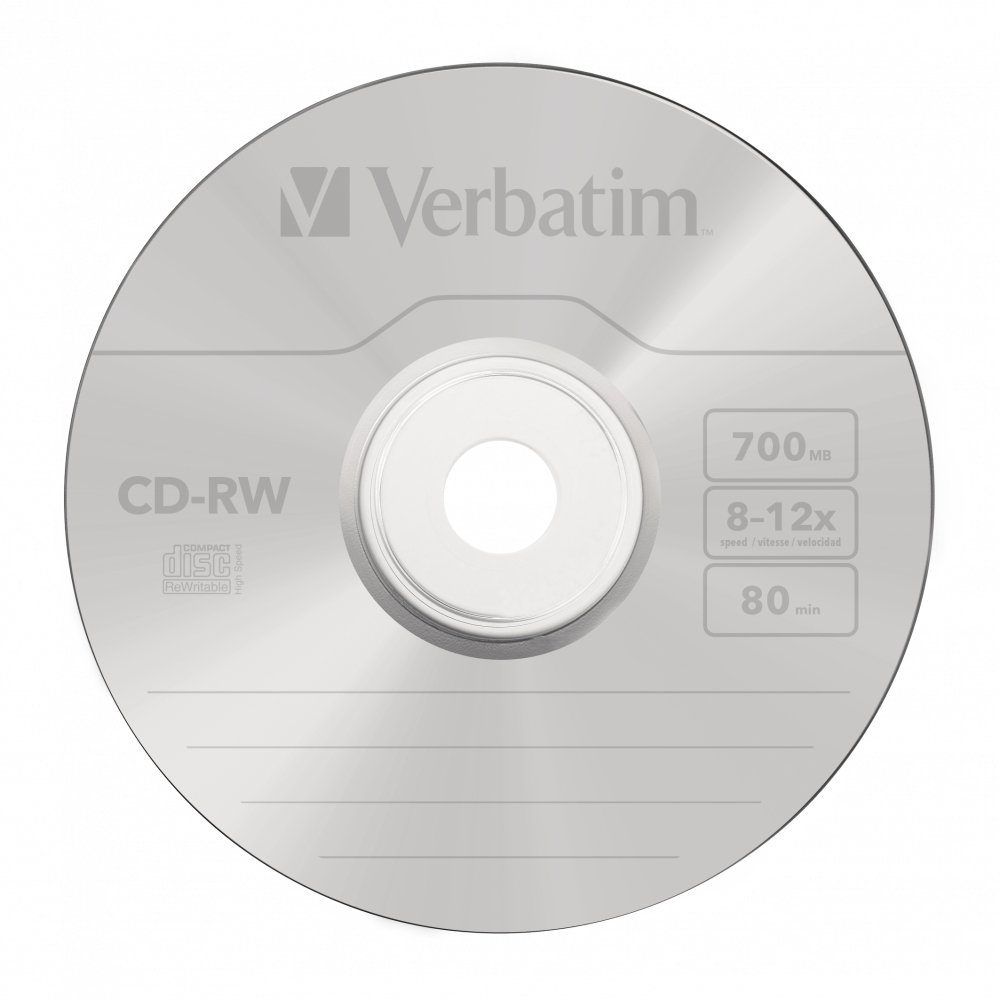 Verbatim CD-RW 12x 700 Mo 10 pièce(s)