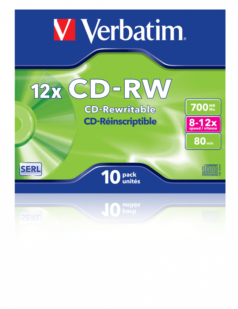 Verbatim CD-RW 12x 700 Mo 10 pièce(s)