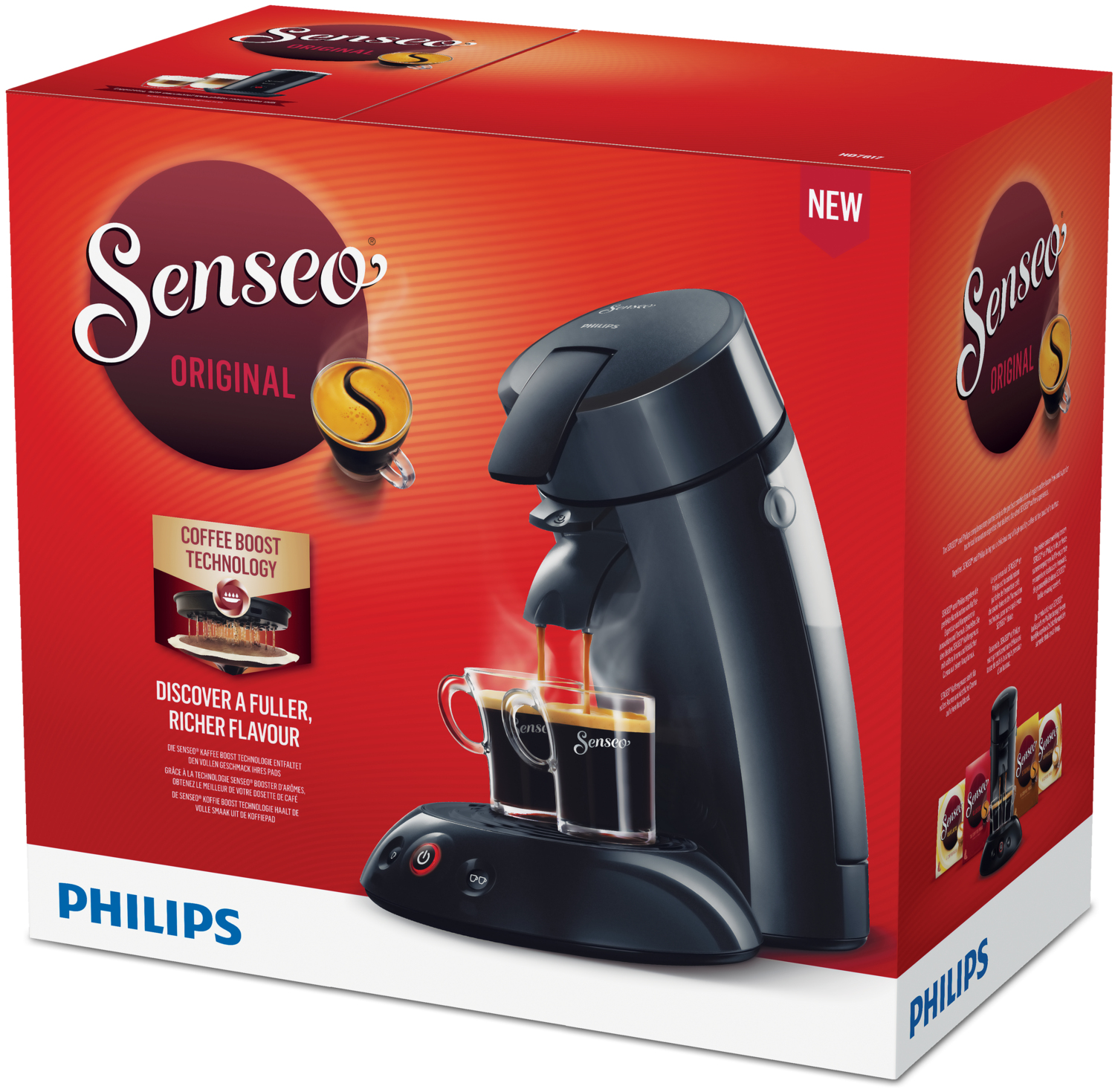 Philips Senseo Machine à café à dosettes HD7817/61