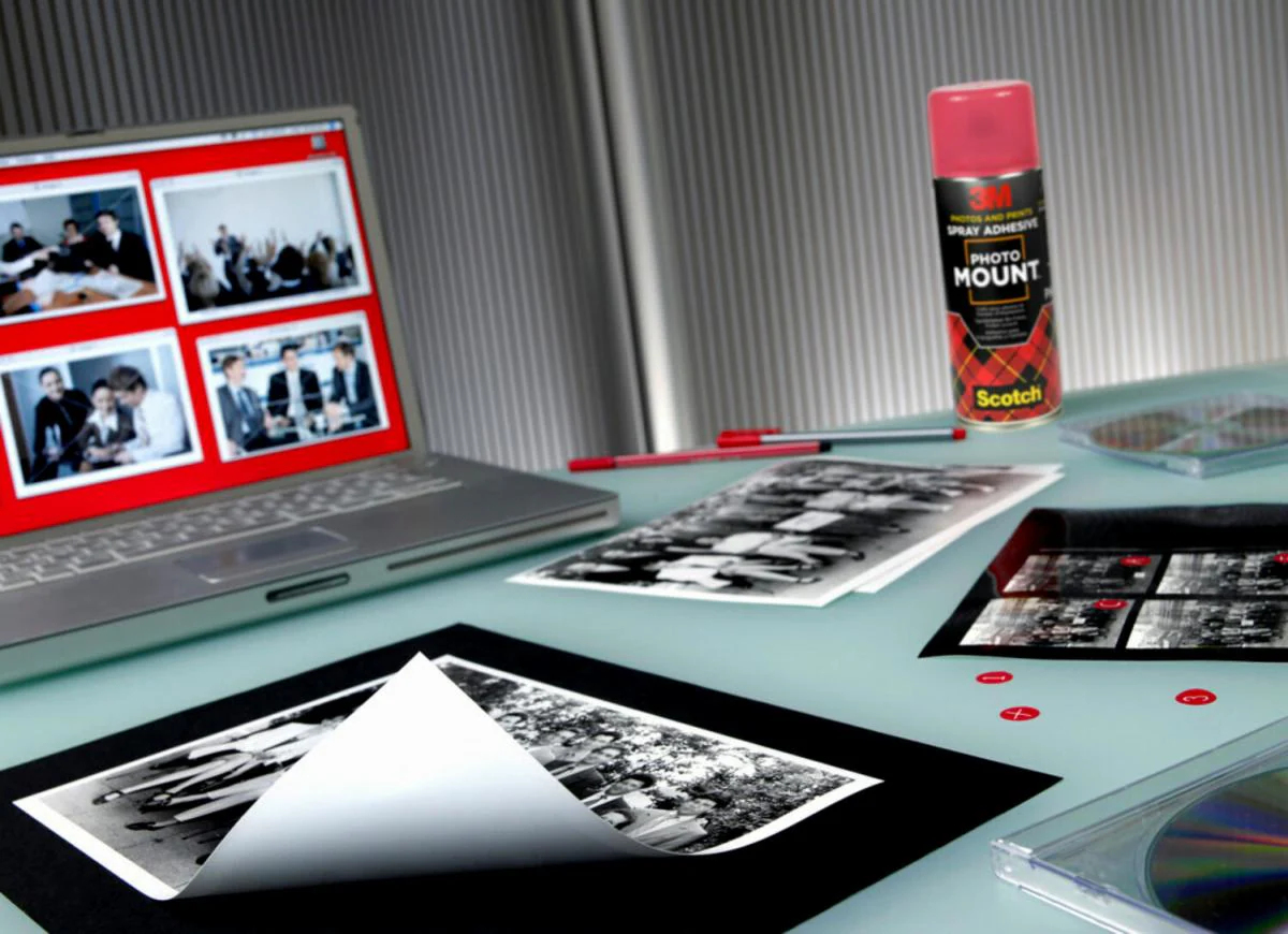 1 Aérosol de colle photo 3M Mount - 400ml