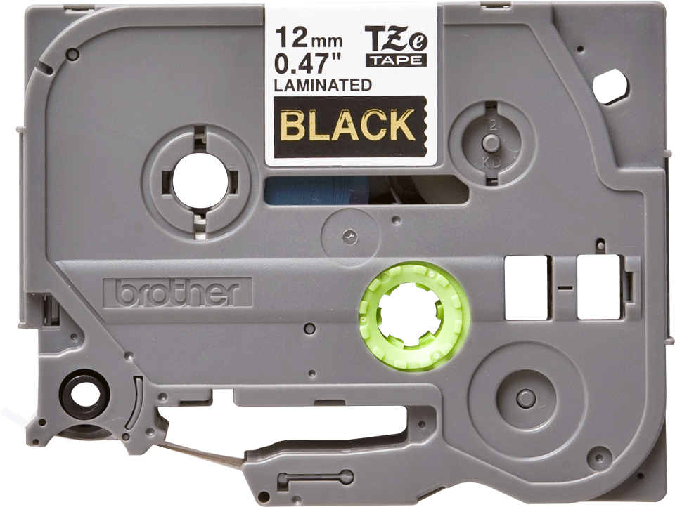 BROTHER P-TOUCH TZE-334 gold sur noir  12mm