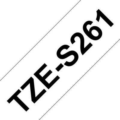 BROTHER P-Touch TZE-S261 black on white 36mm extra gluey