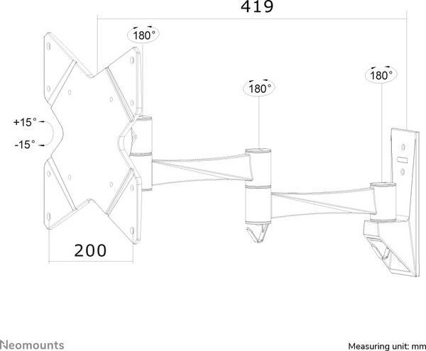 NEOMOUNTS FPMA-W835 Support décran mural 10-40p - orientable
