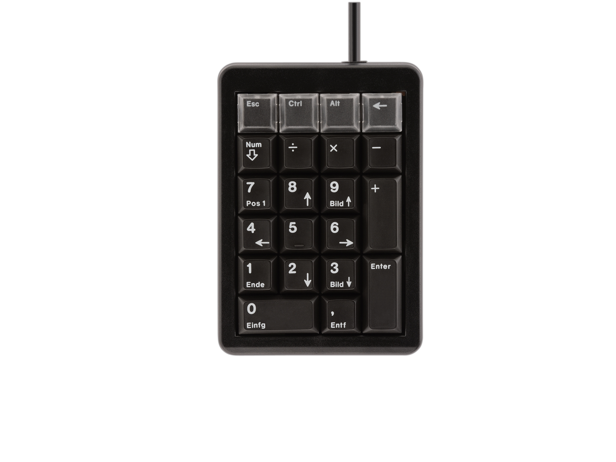 CHERRY KEYPAD G84-4700 Pavé numérique mécanique bas profil 21 touches USB noir Layout Qwerty US