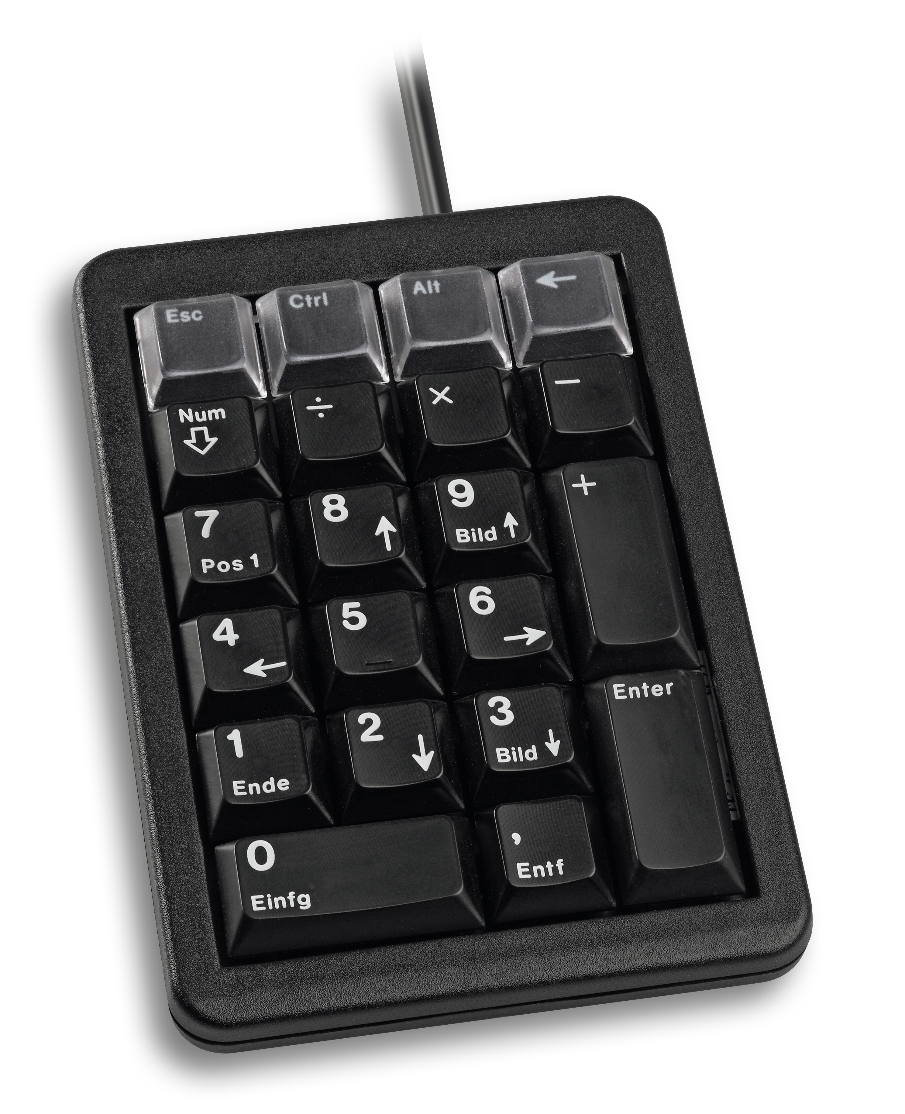 CHERRY KEYPAD G84-4700 Pavé numérique mécanique bas profil 21 touches USB noir Layout Qwerty US