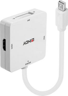 LINDY Adaptateur Mini DP 1.2 vers HDMI 4K30 DVI VGA