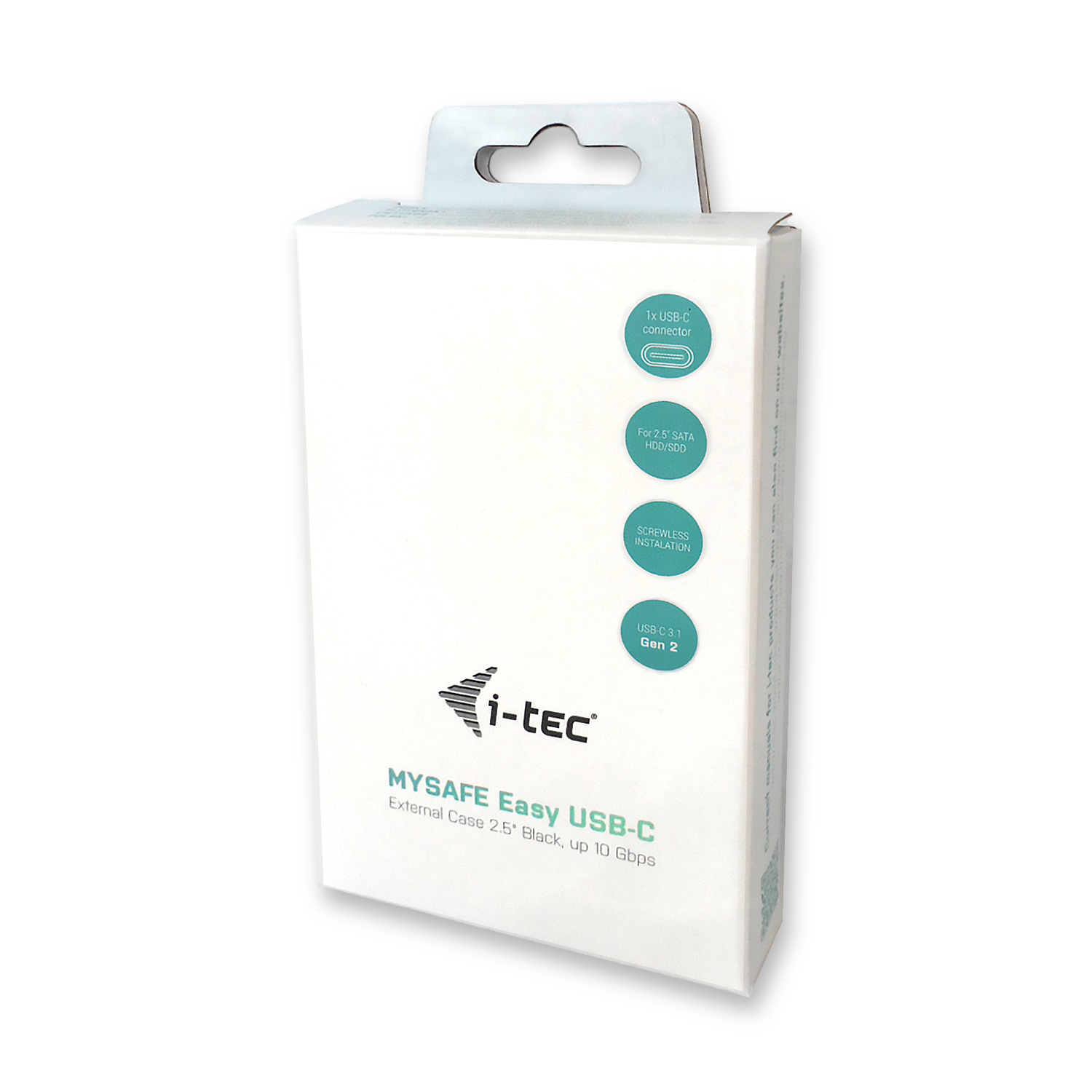 I-TEC USB-C Advance My Safe Easy Case 6.4cm 2.5p external hard disk case for SATA HDD SSD USB-C 3.1 10Gbps compatible with TB3