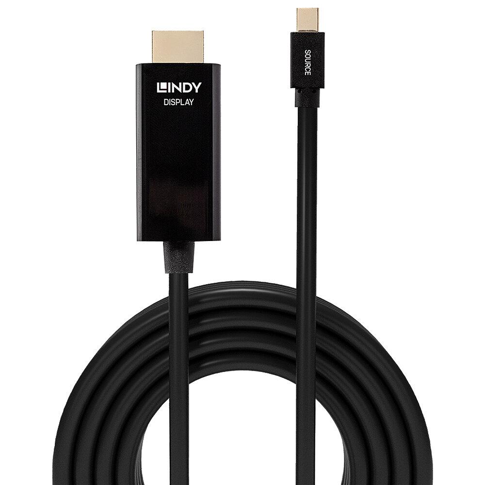 LINDY Câble Mini DisplayPort vers HDMI 4K30 DP:passif 3m