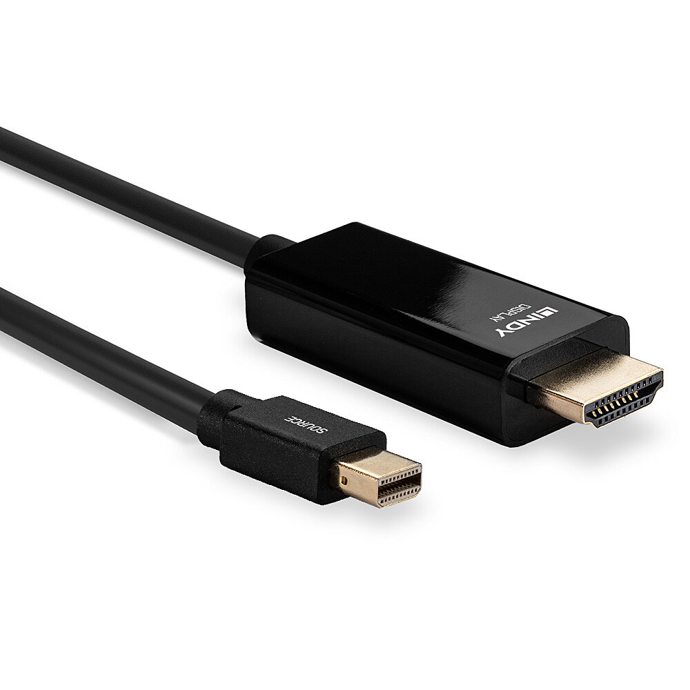 LINDY Câble Mini DisplayPort vers HDMI 4K30 DP:passif 3m