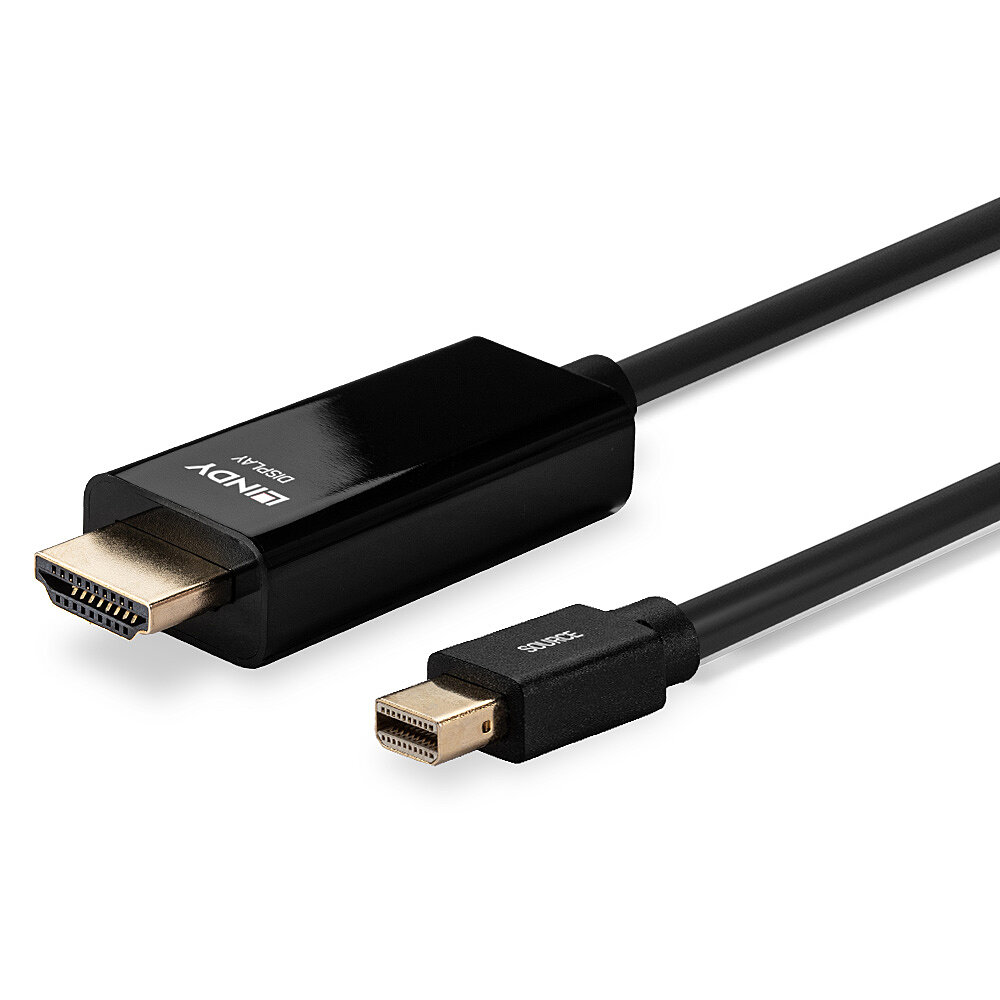 LINDY Câble Mini DisplayPort vers HDMI 4K30 DP:passif 3m