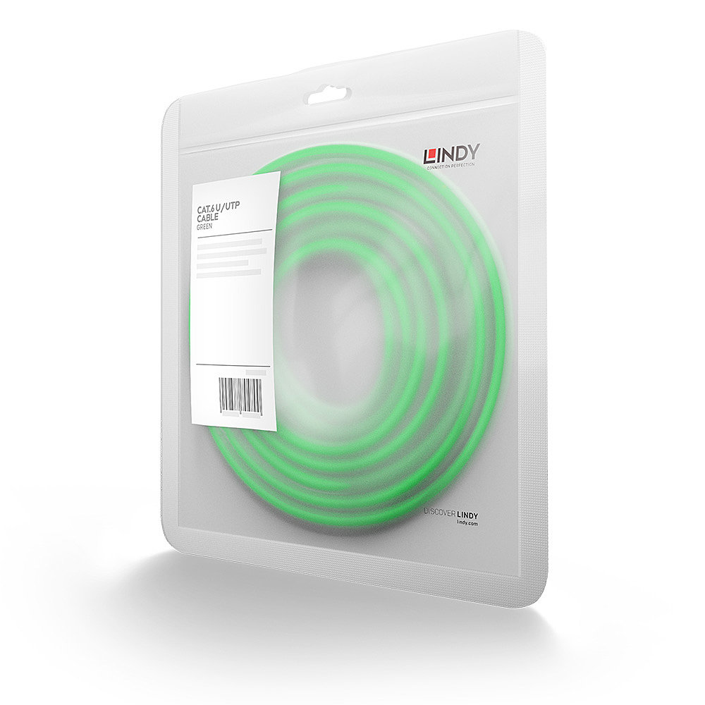 LINDY Cat.6 UTP Cable Green 2m