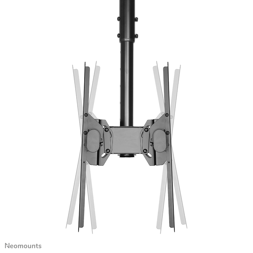 NEOMOUNTS NM-C440DBLACK Support de plafond pour double écran 32-60p - h 56-91 cm