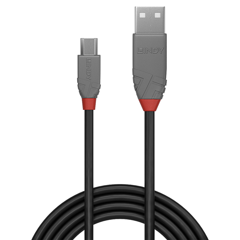 LINDY Câble USB 2.0 type A vers Micro-B Anthra Line 0.2m
