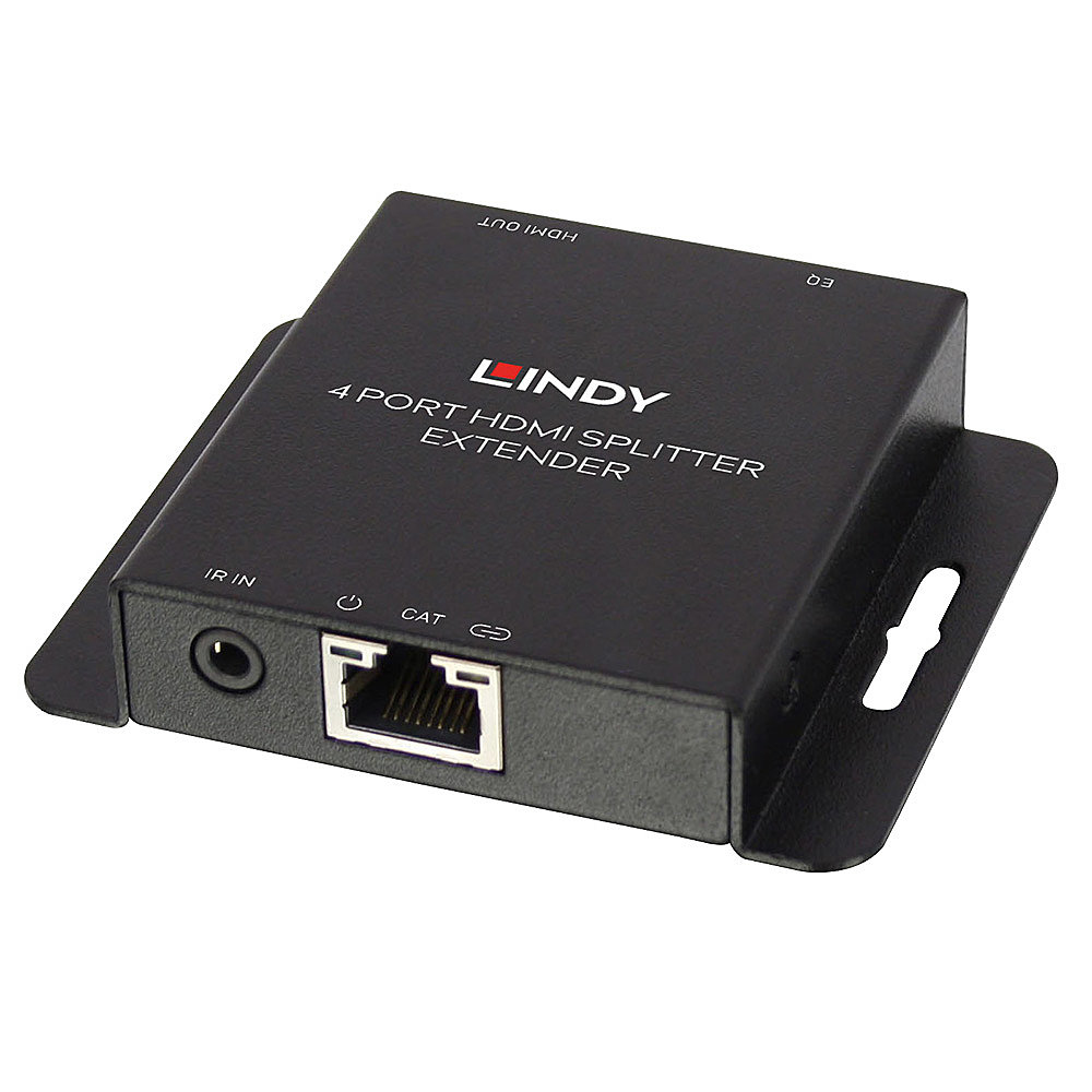 LINDY Kit Extender Splitter 4 Ports HDMI & IR avec Loop Out Cat.6 50m