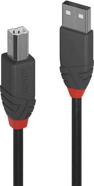 LINDY Câble USB 2.0 type A vers B Anthra Line 7.5m
