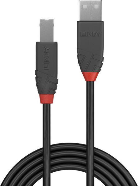 LINDY Câble USB 2.0 type A vers B Anthra Line 7.5m