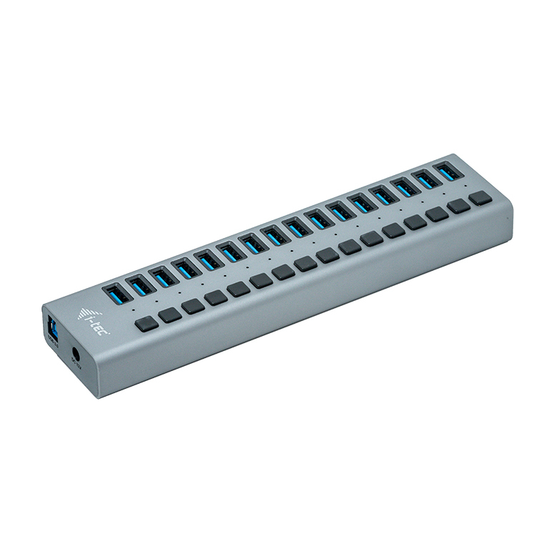 I-TEC USB 3.0 Charging HUB 16port port with external adapter 90W 16xUSB chargingport for Tablets Notebooks Ultrabooks PC