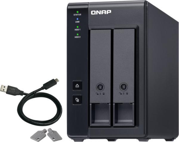 QNAP TR-002 2 Bay USB Type-C Direct Attached Storage with Hardware RAID