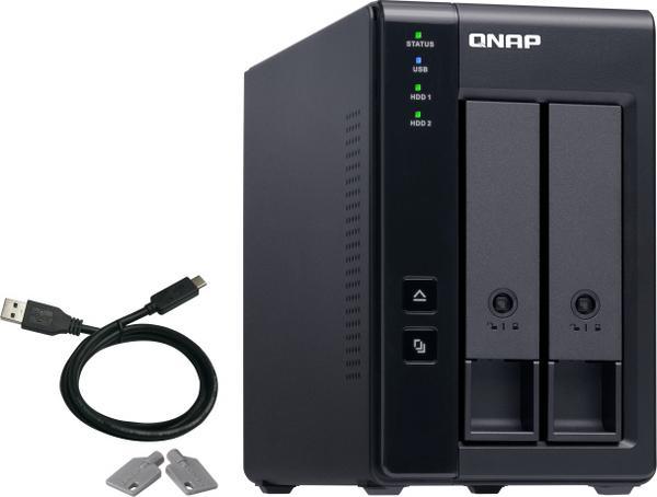 QNAP TR-002 2 Bay USB Type-C Direct Attached Storage with Hardware RAID