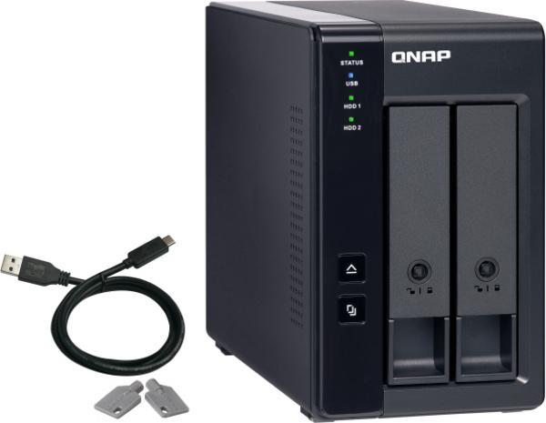 QNAP TR-002 2 Bay USB Type-C Direct Attached Storage with Hardware RAID
