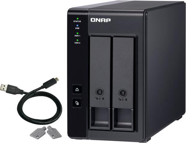 QNAP TR-002 2 Bay USB Type-C Direct Attached Storage with Hardware RAID